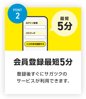 POINT2 会員登録最短5分